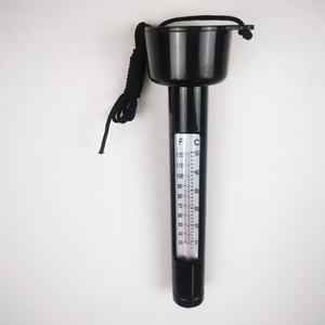 Đen nổi Nhiệt kế kỹ thuật số cho bể bơi phụ kiện nhựa với chuỗi - Product Image 1