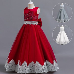 Robes pour filles imprimées sans manches élégantes robes <span class=keywords><strong>de</strong></span> princesse bouffantes costumes <span class=keywords><strong>de</strong></span> scène podium robes <span class=keywords><strong>de</strong></span> fête <span class=keywords><strong>de</strong></span> mariage robes <span class=keywords><strong>de</strong></span> bal - Product Image 1