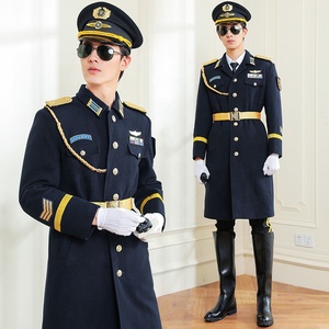 Cappotto <span class=keywords><strong>di</strong></span> lana monopetto <span class=keywords><strong>di</strong></span> alta qualità per gli uomini nuovo Design cappotto invernale per le guardie <span class=keywords><strong>di</strong></span> <span class=keywords><strong>sicurezza</strong></span> - Product Image 5
