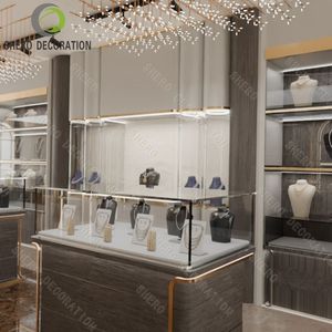Conception personnalisée de boutique de bijoux, vitrine en verre pour bijoux, design de magasin de bijoux - Product Image 3