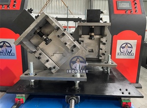 Vollautomatische Doppelreihen-Metallbolzen- und Schienenwinkel- sowie Omega-Kanal-2-in-1-Rollformmaschine für den Hausbau - Product Image 2