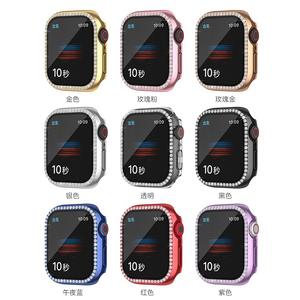 Mode strass étanche étui de <span class=keywords><strong>protection</strong></span> complet PC avec Film de verre trempé pour <span class=keywords><strong>Apple</strong></span> <span class=keywords><strong>Watch</strong></span> 8 <span class=keywords><strong>7</strong></span> iwath housse de <span class=keywords><strong>Protection</strong></span> - Product Image 3