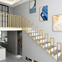 Rampe d'escalier en fer forgé en forme de U, pour intérieur et extérieur, main courante murale ou au sol, clôture de sécurité pour balcon et hôtel, tailles personnalisables
