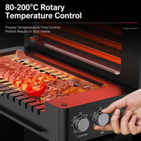 Grill électrique rotatif automatique sans fumée multifonctionnel pour bœuf et agneau