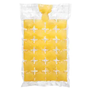 Disposable transparent plastic ice bag, heat seal plastic ice cube bag, ldpe/hdpe frozen ice bag with funnel