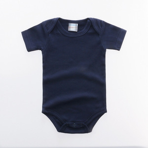 Mameluco para Bebé Recién Nacido, Mono de Verano de Manga Corta, Color Sólido, Tejido de Algodón, 0-6 Meses, ODM en Existencia - Product Image 5