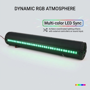 <span class=keywords><strong>Barre</strong></span> <span class=keywords><strong>de</strong></span> <span class=keywords><strong>son</strong></span> LED ARGB dynamique pour voiturettes <span class=keywords><strong>de</strong></span> golf, système musical sans fil amplifié 450W avec synchronisation multicolore et télécommande RF - Product Image 5