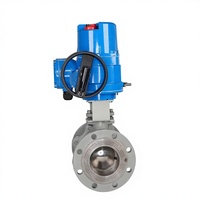 Vanne à boisseau sphérique électrique antidéflagrante OEM en acier au carbone avec raccord à bride DN32-DN400 pour eau, huile, gaz naturel, commande manuelle