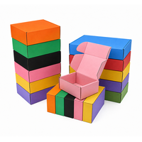 Boîte d'expédition extra résistante, boîte d'emballage colorée, carton pliable, emballage pour vêtements, boîte en carton ondulé