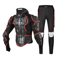 Ensemble de protection complet de Motocross pour homme, armure de moto, coude, genou, coussinets de poitrine avec attelle de cou