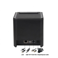 Impresora Térmica POS Q822 de 80 mm, Pequeña, Económica, Rollo de Papel para Recibos Gratis en Stock, Interfaz USB, 203 dpi, 1 Año de Garantía