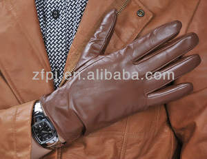 Erkek deri eldiven yeni tasarım ince kırmızı şarap rengi bisiklet eldiveni kontrast kış bayan uzun deri eldiven 1 çift/Polybag - Product Image 3