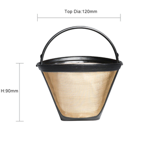 # 2 Filtros de Café Cónicos Pequeños Permanentes Universales para Cafeteras de <span class=keywords><strong>Goteo</strong></span> Cuisinart de 4-5 Tazas, Paquete con # 2 Filtros de Papel - Product Image 3