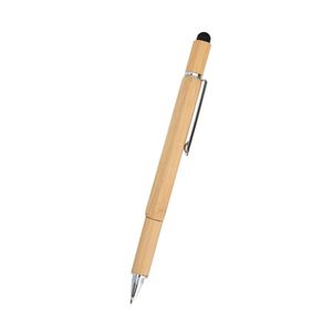 Hot Wholesales Promotional Eco 5In1 Multi-Function Bamboo <b>Tool</b> Laser <b>Engraving</b> Logo Wooden Pen - Product Image 3