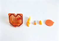 Nouveaux composants de carburateur de moto orange pour modèles CG125/150/200, kits de réparation en plastique pour Haojue/Loncin avec garantie d'un an