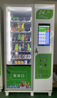Nueva Llegada: Máquinas Expendedoras de Snacks Alemanas al por Mayor, Máquina Expendedora de Bebidas Embotelladas y Refrescos para Interiores con Lector de Tarjetas