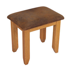 Chaise ancienne française au design moderne de haute qualité en bois de chêne blanc, siège rembourré en cuir PU, <span class=keywords><strong>petit</strong></span> <span class=keywords><strong>banc</strong></span> de tabouret bas pour le salon - Product Image 1