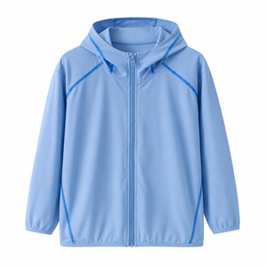 Veste d'été légère <span class=keywords><strong>pour</strong></span> <span class=keywords><strong>enfants</strong></span> avec protection solaire UPF, respirante en polyester/spandex <span class=keywords><strong>pour</strong></span> garçons et filles, vêtements d'extérieur Muzhijia - Product Image 1