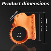 Anneau de pénis en silicone extensible, anneau de pénis souple et élastique pour un soutien et un confort améliorés, jouets sexuels pour hommes et couples