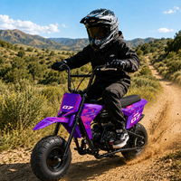 Moto tout-terrain 105 cm³ 4 temps à démarrage manuel pour enfants, petite moto de course pour jeunes, directement de l'usine