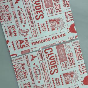 Papier sulfurisé 40g pour emballage de sandwichs, hamburgers, sushis, cadeaux, utilisation personnalisée, papier alimentaire de qualité alimentaire 7, imprimé sur mesure - Product Image 1