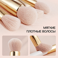 BEILI ensemble de pinceaux de maquillage blanc et or personnalisé de haute qualité cheveux synthétiques doux rose de luxe ensemble de pinceaux d'outils cosmétiques de qualité supérieure