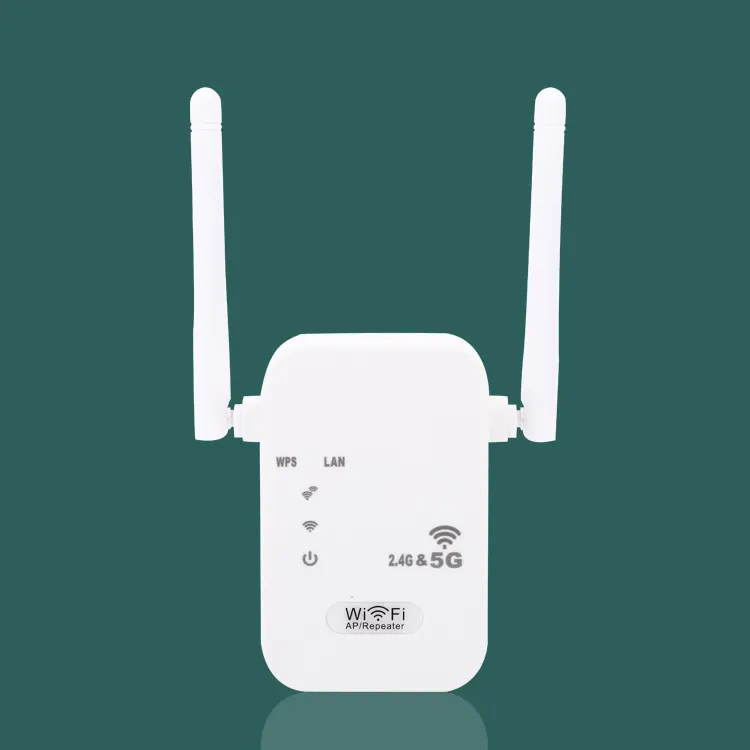 La nuova rete di ripetitori Wifi Wireless Internet Wireless 1200Mbps Range Expander Signal antenne Booster si estende con spina US/EU/AU