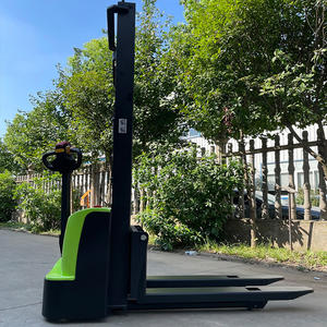 מערם משטח חשמלי מלא חם מלא 2 קיבולת טון טעינה הידראולי הליכה מלגזה עם טעינה סוללה הליכה משאית להרים - Product Image 4