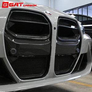 กระจังหน้าสำหรับ BMW M3 G80 M4 G82 G83 2021+ รุ่น ALP พร้อมตะแกรงแบบตาข่าย สีดำเงาคาร์บอน - Product Image 2