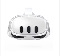 Coque transparente pour Meta Quest 3 coque de protection avant transparente en verre pour Oculus Meta Quest 3
