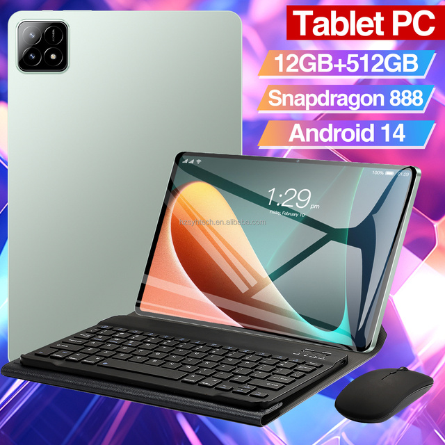 Pad6s 10.1" Android Tablet 12GB+512GB Capacitive Screen HD Display Android14 Global Version Wholesale Tablet PC