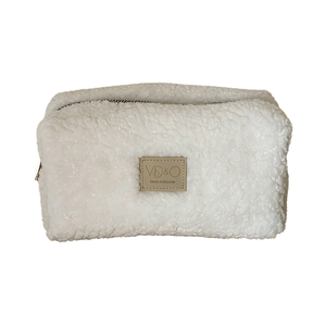 Pochette de maquillage <span class=keywords><strong>en</strong></span> polaire Teddy Qetesh, logo personnalisé, douce, moelleuse, portable, pour <span class=keywords><strong>voyage</strong></span> - Product Image 4