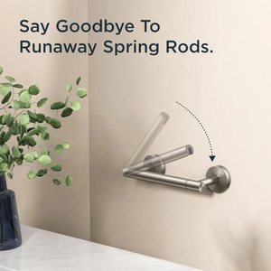 Porte-rouleau de papier toilette mural pivotant à double poteau en acier inoxydable antirouille pour salle de bain - Product Image 3