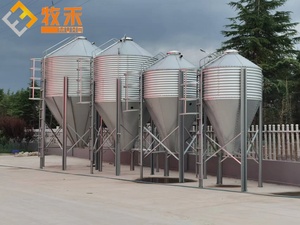 ไซโลเก็บธัญพืชชุบสังกะสีแบบอัตโนมัติใช้ใหม่สำหรับฟาร์มเลี้ยงไก่หมู - Product Image 2