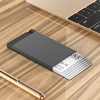 Dompet logam saku ramping minimalis pria, gaya baru, dompet kartu kredit aluminium RFID