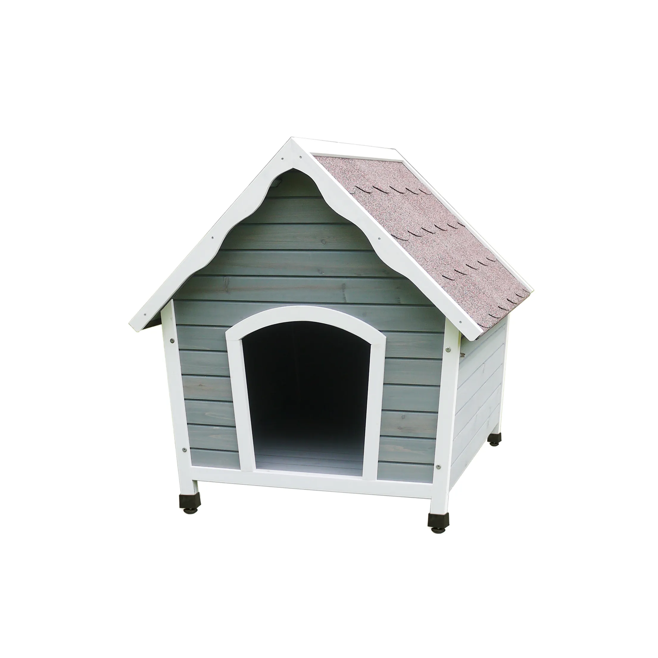 Maison pour animaux de compagnie en bois en gros populaire chenil en bois pour chiens maison pour animaux de compagnie avec pieds réglables