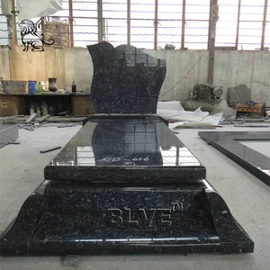 Granite Headstones BLVE Modern Design Headstone Black Granite Grave Stone Cemetery Tombstones Monuments Gravestone