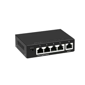 Gigabit Network Switch 5 Port Gigabit Network Switch Metal Shell