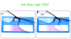 Bisagra de metal clásica para <span class=keywords><strong>presbicia</strong></span>, <span class=keywords><strong>gafas</strong></span> de media montura a la moda, con luz azul y gruesas - Product Image 5