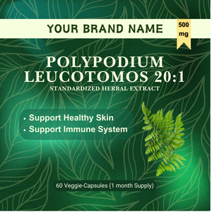 Capsules d'extrait d'herbe Polypodium Leucotomos de haute qualité, 100 % pur, directement du fournisseur indien – Produit le plus vendu - Product Image 2