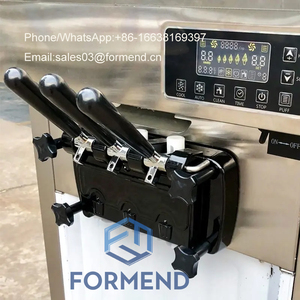 3 hương vị Máy làm kem mềm trái cây thật sữa chua Máy xay sinh tố đông lạnh kem lỏng cho nhà hàng - Product Image 6