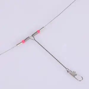 SJ Durable Stainless Steel Wireleader With T-Arm Seawater Fishing Rig For Ocean Beach And Boat Fishing