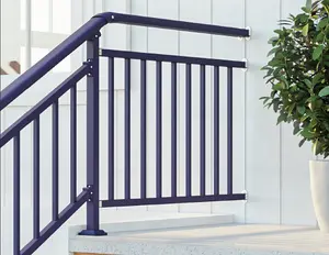 Винт DIY наружные оцинкованные стальные металлические балюстрады дизайн алюминиевые балконные перила/лестничные перила/палубные перила