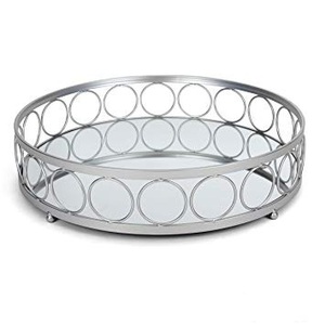 Plateau à miroir fantaisie avec poignée Plateau à miroir de finition dorée pour la maison Hôtel et restaurants Fabricant et fournisseur - Product Image 5