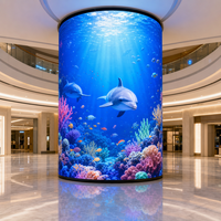 Display LED a Forma Personalizzata, Schermo LED Flessibile Curvo, Cilindrico, Cubo Magico, Sferico per Progetti Creativi