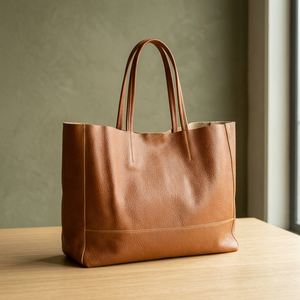 Pochette en cuir véritable de style occidental avec logo personnalisé imprimé, fermeture éclair, imperméable, légère, antivol, sacs à main décontractés et élégants - Product Image 2