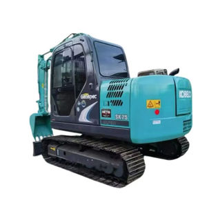Original Japón Kobelco SK75 precio barato de alta calidad Mini Kobelco SK75 excavadora sobre orugas para la venta - Product Image 1