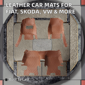 GKMHIR Set Completo di 4 Tappetini Auto in Pelle Artificiale Spessore 5mm per Fiat 500/<span class=keywords><strong>Skoda</strong></span> Octavia 2/Peugeot 208/2008/VW - Product Image 2