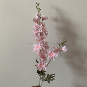 E-237 Flores de Seda al por Mayor, Flores Artificiales, Flores Falsas para Boda, Delphinium Rosa Artificial, Ramas Largas - Product Image 5