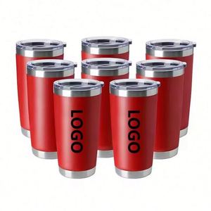 20oz Custom Logo Stainless Steel <b>Insulated</b> Travel Coffee <b>Mug</b> with Lid Wholesale Powder Coated Tumbler - Product Image 1